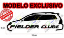 2 Adesivos Clube Toyota Corolla Fielder + Brinde Cfid-1 3