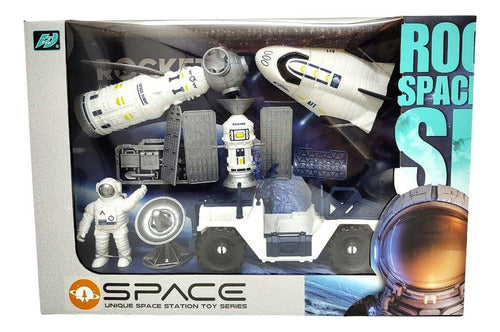 Juguetech Space Set 6 Pieces Rocket Figure Car Satellite Tts Tutti 1