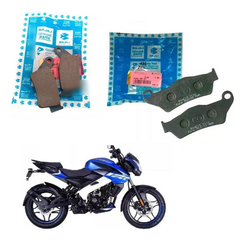 Bajaj Juego Pastillas Del Y Tras Bajaj Rouser Ns 160 Original - Gb 0