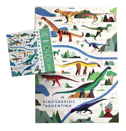 Diente de León Dinosaur Puzzle 50 Pz 48 X 68 Cm 0