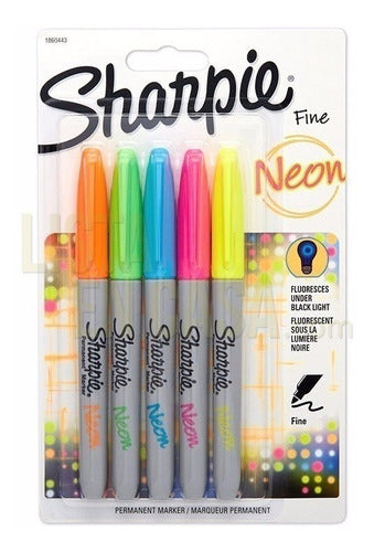 Sharpie Neon X 5 Fine Point Bentancor Outdoor 0