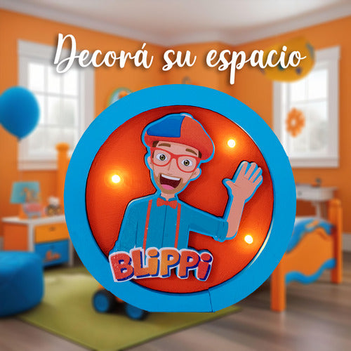 Polyluz Blippi Lámpara Velador Led Para Decoración 4