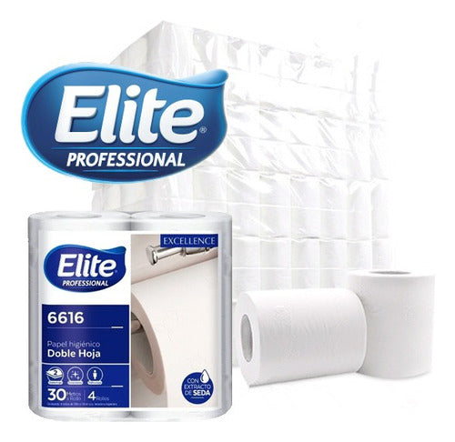 Bolsón Papel Higiénico Elite 30mts Doble Hoja 10 Paq X 4 Un 0