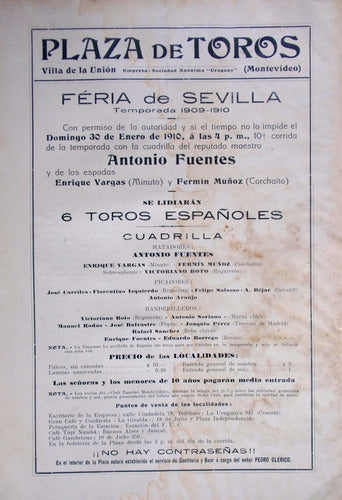 Semanario La Revista Plaza La Union Colonia 1910 Montevideo 1