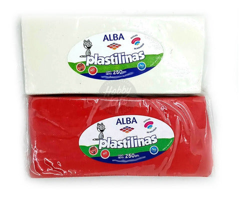 Alba Colorful Modeling Clay 250g X2 for Sculpting 0
