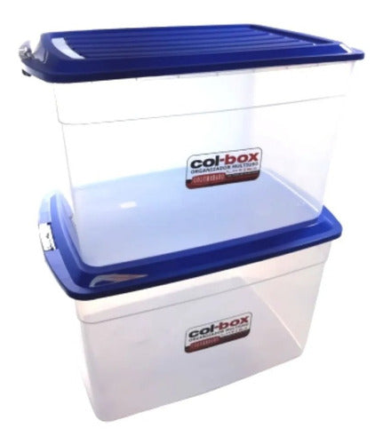 8 Stackable Organizing Boxes 34L Colombraro Plastic Containers 10