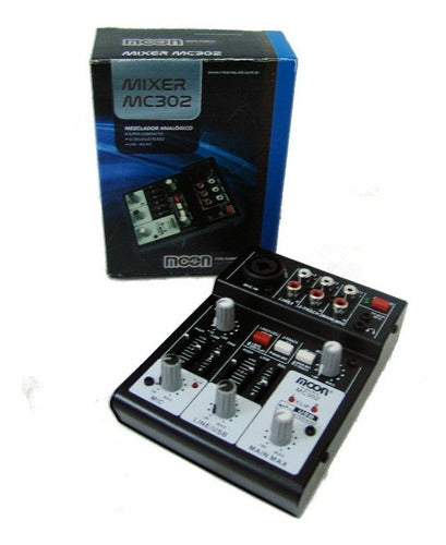 Portable 3-Channel USB Mixer Console Moon MC302 7