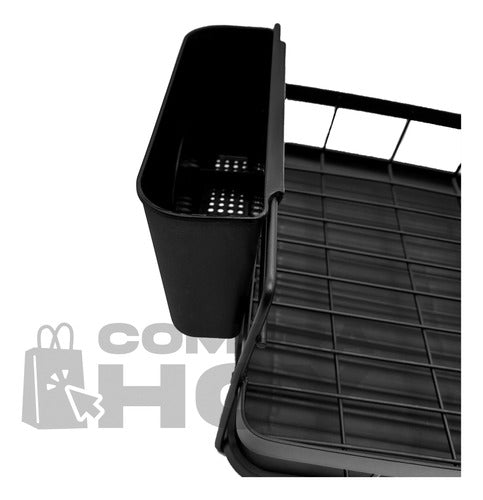 CompraHoy Metal Plate Drying Rack with Tray, 2 Levels, 13075 4