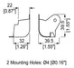 Esquinero Niquelado Bafle Penn Elcom C1819n Pack X 8 Unidad 2