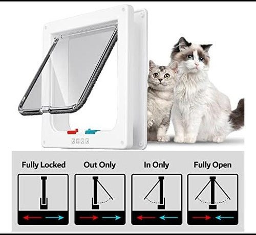 Farever Puerta Para Gatos Extra Grande, Puerta Para Mascotas 2