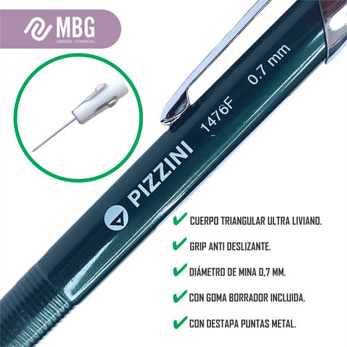 Pizzini Mechanical Pencil 0.5mm Various Colors 1