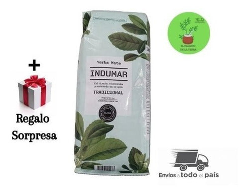 Indumar Yerba Mate X 20u De 500gr + Surprise Gift 4