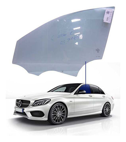 Vidro Porta Esquerda Mercedes-benz Classe C200 2018 0