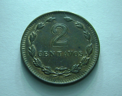 Moneda Argentina 2 Centavos 1945 Surge Peronismo Boedo Caba 0