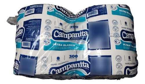 Papel Higienico Campanita Ultra Blanco 8 Rollos X 300 Mts 0