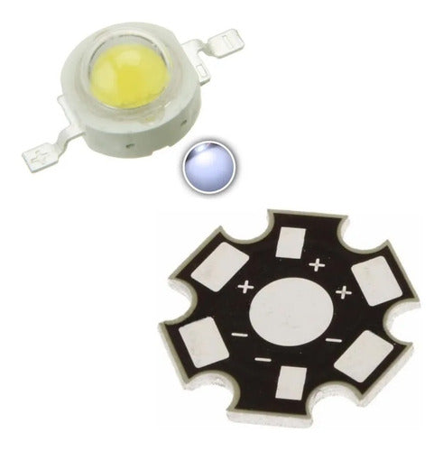 Led High Power 3W Cold White High Brightness with Metal Star PCB 0