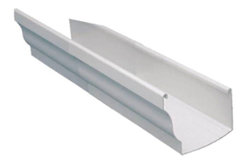 Amanco White PVC Gutter for Roof - 3 Meters 0