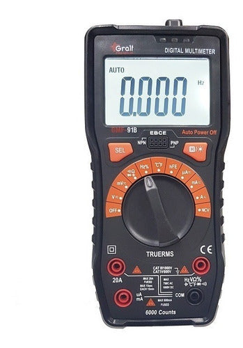 Gralf Premium GMF-91B Autorrango T-RMS Multimeter Tester 0