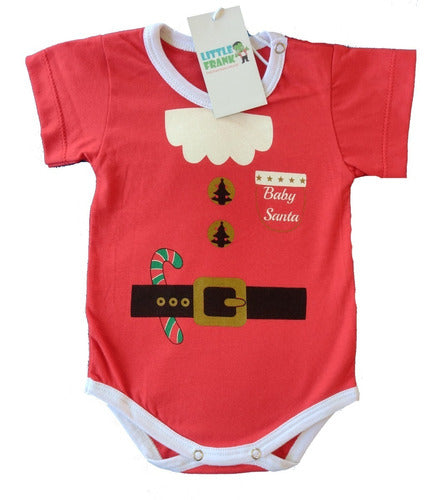 LittleFRANK Christmas Baby Body - Santa Claus Short Sleeve 0