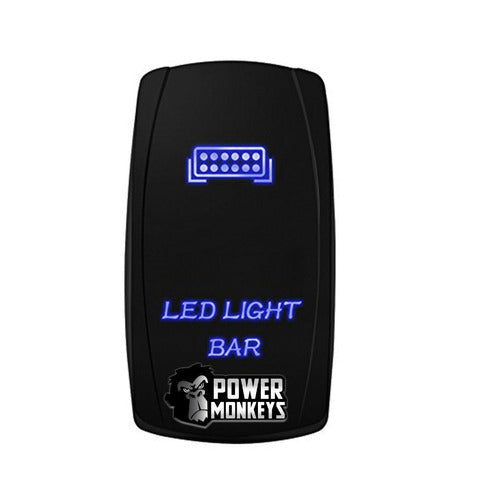 Power Monkeys Por 10 Unid Tecla Luces Universal UTV, 4x4 Con Blacklight 0