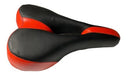 Works MTB Padded Bike Seat - Black with Red Accents 0