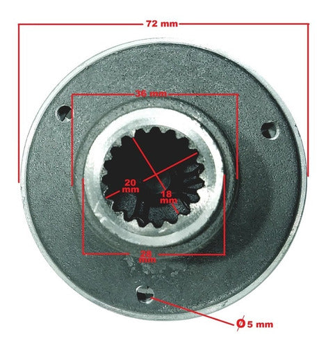 Rotor Bomba Aceite Rx 150 Hunter 150 Motomel Cg 150 Yoyo Um 3