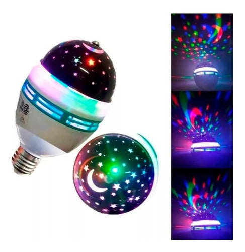 Oryx RGB Rotating LED Spotlight 220V Party Light Bulb 1