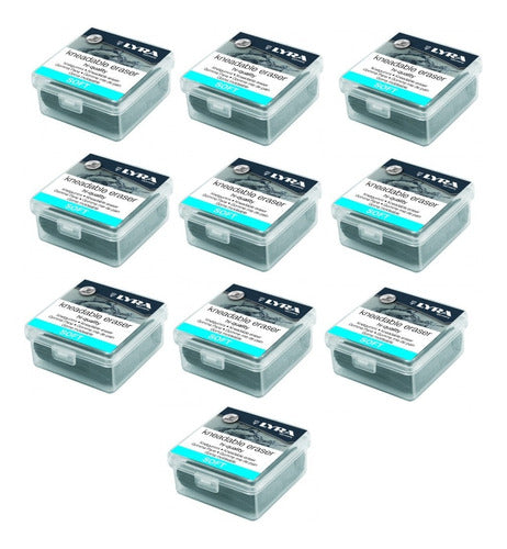 Lyra 10 Moldable Erasers - Miga De Pan with Case 0