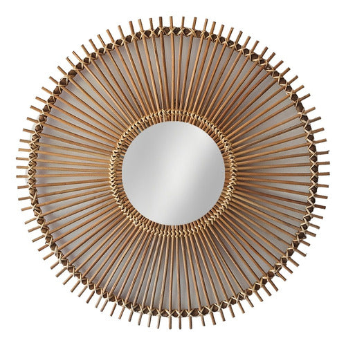 Intrenda Rattan Nam Decorative Mirror 59cm Diameter 0