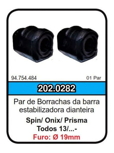 Chevrolet Stabilizer Bar Bushing Set for Spin/Onix/Prisma 0