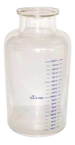 Silfab 2 Lts Glass Jar for Suction of Secretions 0