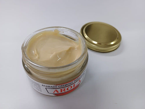 Crema Arola Cera Pomada Cuero Color Galletita Lata 60 Cc 1