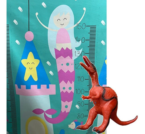 Combo Growth Meter Ruler Mermaid + Dino Allosaurus 0
