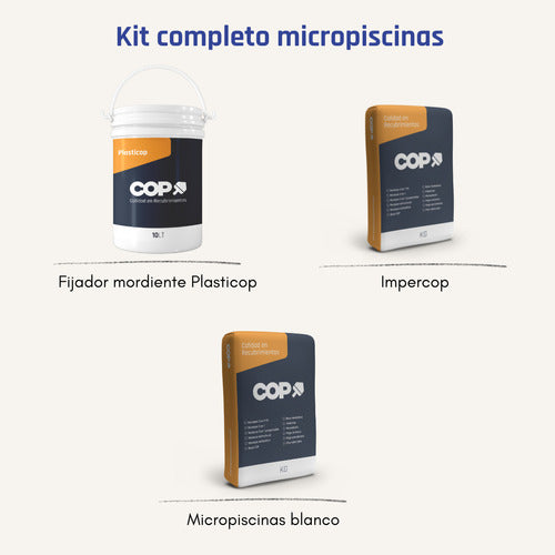 COP RECUBRIMIENTOS Microcemento Micropiscinas Blanco 25 Kg 0