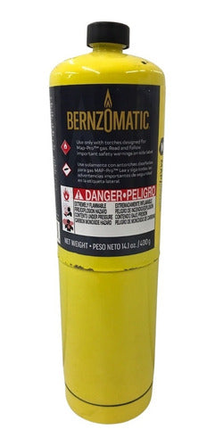 Benzomatic 400g Yellow Map Gas Cylinder for Welding 0