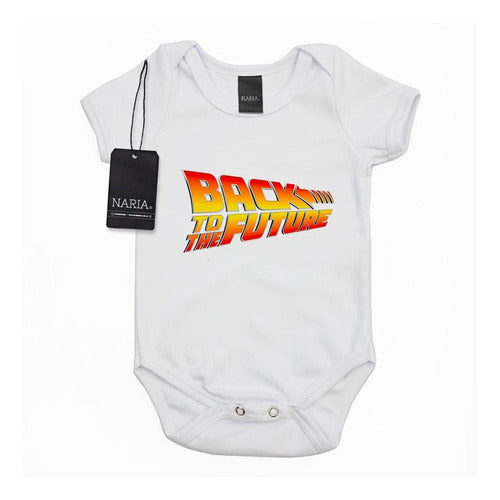 Naria Store Baby Bodysuit Short Sleeve Back to the Future Image Logo - Psvf9 0