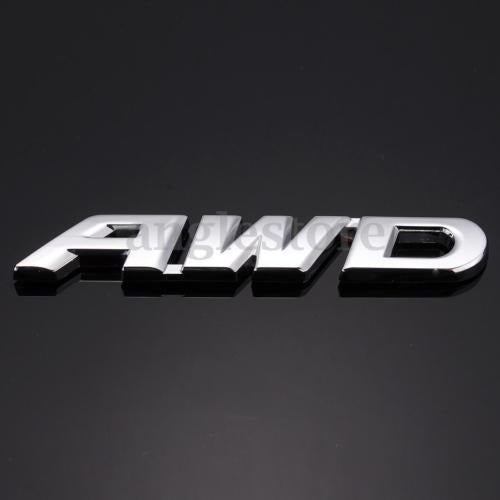 Cromo Awd Emblema Insignia Coche Metal Etiqueta Engomada Eti 6