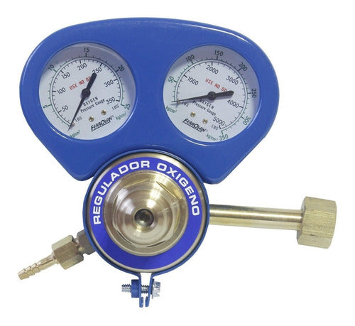 Ferrolan Industrial Armored Oxygen Regulator Manometer 0