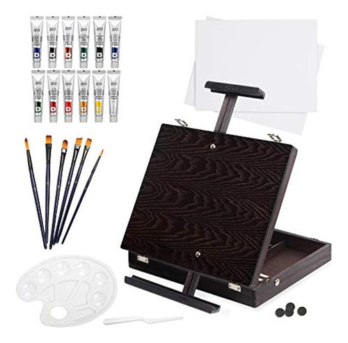 Falling In Art Table Easel Painting Set 0