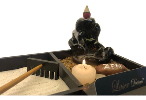 Zen Garden with Smoke Fountain for Desktop - Ideal for Offices 2