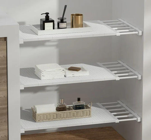 Expandable Wardrobe Shelf Small - Pressure Fit Cupboards Shelving 4