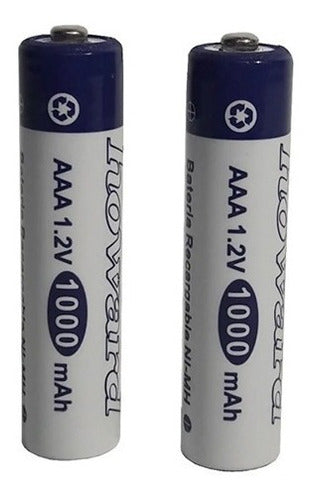 Rechargeable AAA Batteries X2 1000mAh 1.2V Ni-MH 0