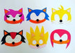 X10 Antifaces De Goma Eva Sorpresitas Sonic 1