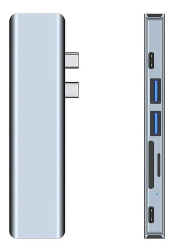 HubFaster Aluminium 7 In 1 Type C Adapter Hub 1