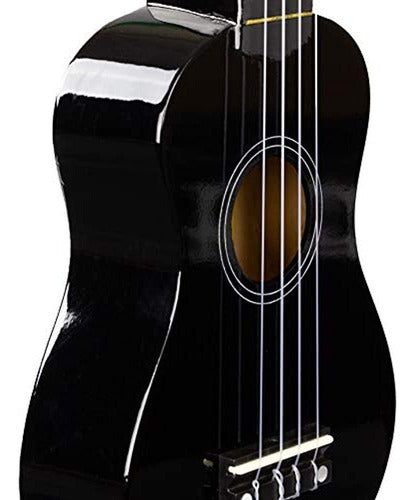 Martin Smith UK-222-BK Ukulele Soprano, Black 4