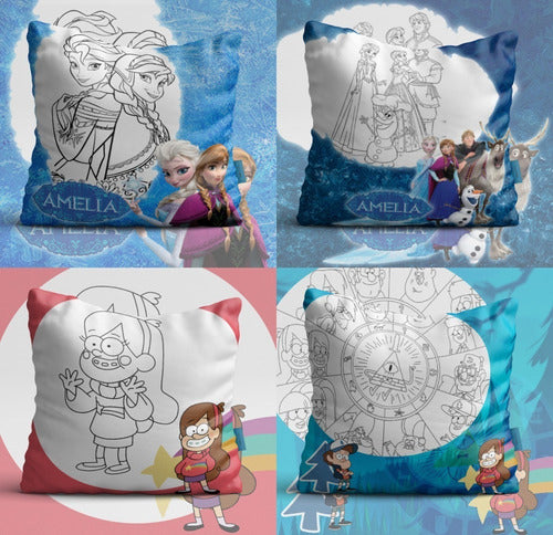 Plantillas Almohadones Tazas Colorear Dia Del Niño Infantil 2