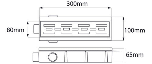 Ideal Desagüe Negro Lineal Encas Paralelo 30 Cm 3