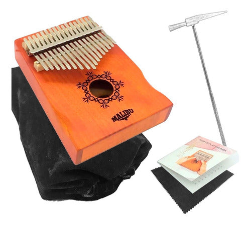 Kalimba Piano De Dedo Standard Mahogany 17 Teclas 0