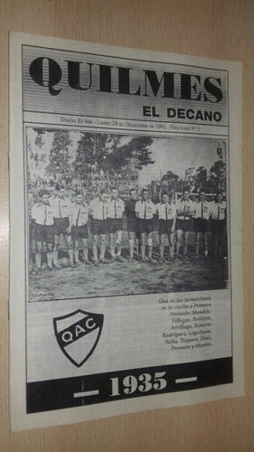 Historia Quilmes A.c. El Decano Fasciculo N°5 Diario El Sol 0