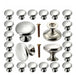 POZEAN 30 Pack Brushed Nickel Cabinet Knobs 0